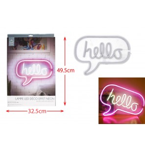 LAMPE EFFET NEON HELLO USB