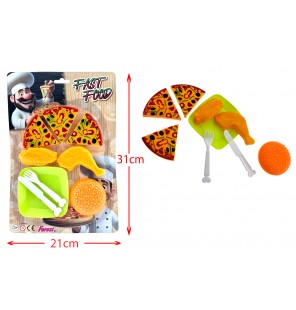 SET FAST FOOD FOREST TOYS