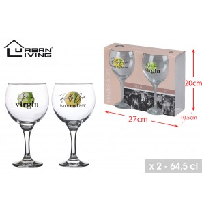BT 2 VERRES A GIN 64,5CL