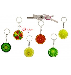 PORTE CLE FRUIT 6 ASSORTIS