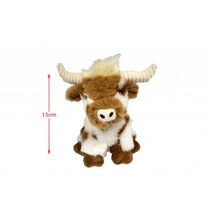 PELUCHE VACHE HIGHLAND BRUN...