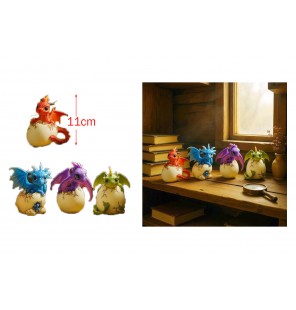 STATUE OEUF DRAGON RESINE 4...