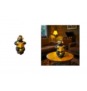 STATUE GORILLE RESINE